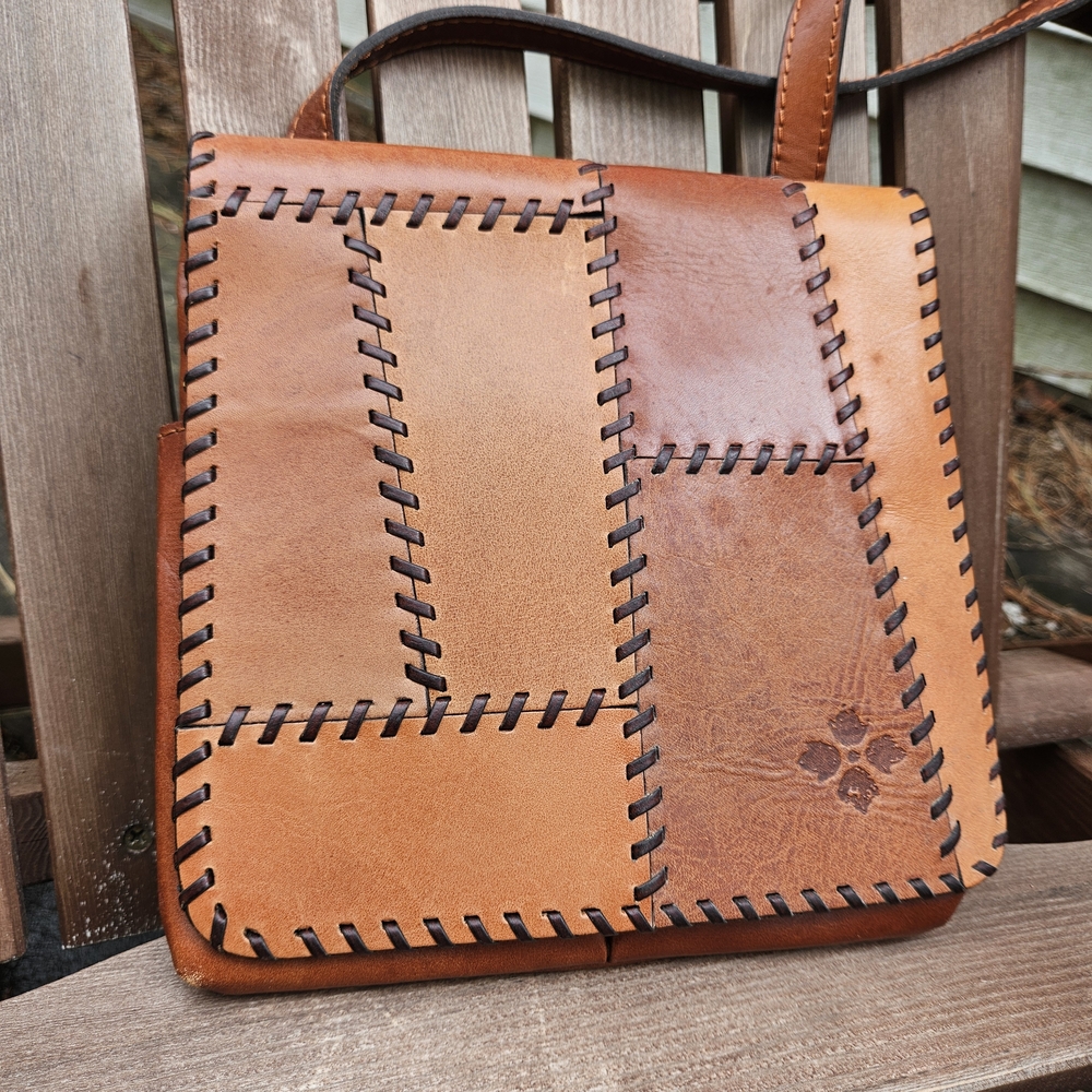 Patricia Nash Italian Leather Patchwork Purse
